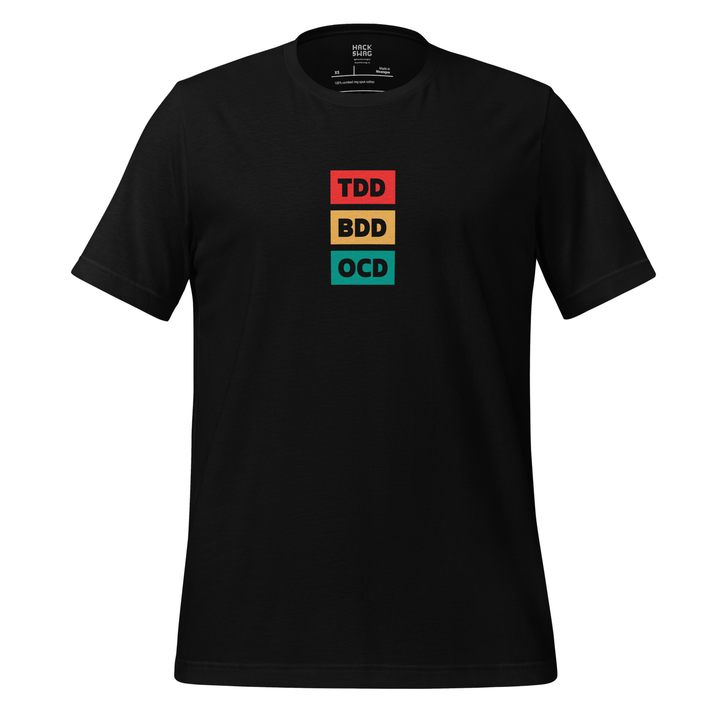 TDD • BDD • OCD Short Sleeve Unisex Tee