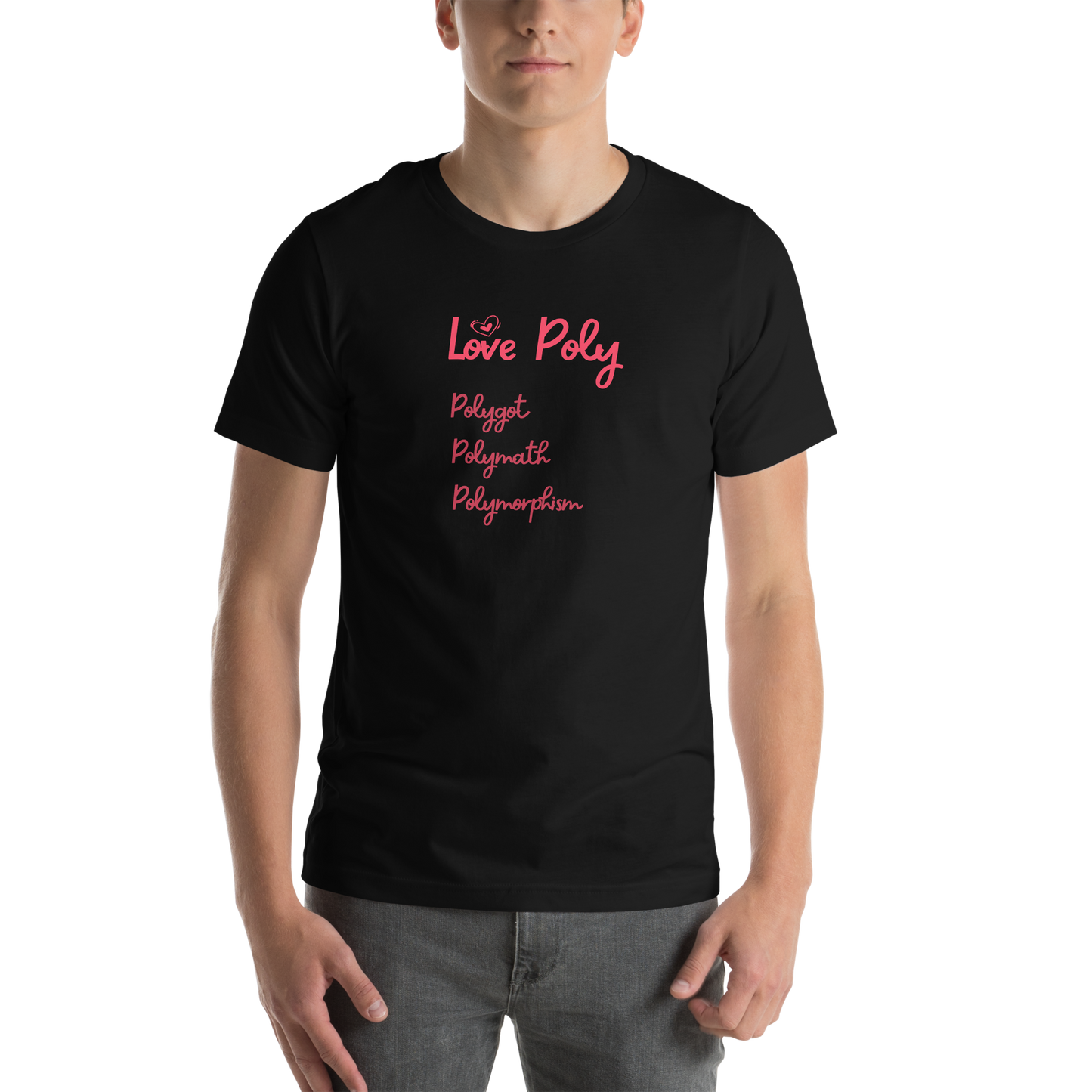 Love Poly Short Sleeve Unisex Tee