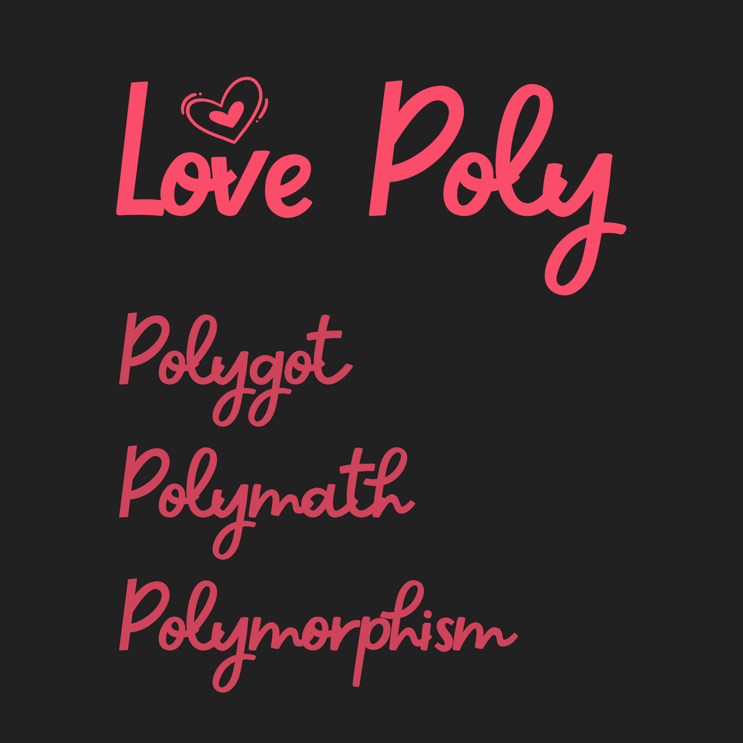 Love Poly Short Sleeve Unisex Tee