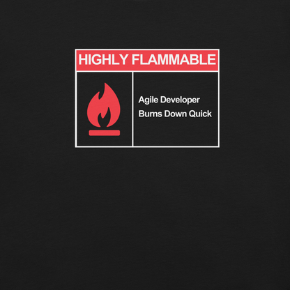 Highly Flammable - Danger Short Sleeve Unisex Tee