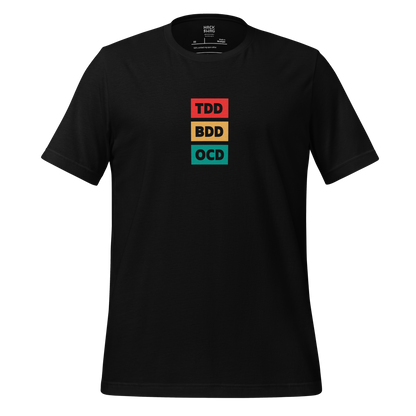 TDD • BDD • OCD Short Sleeve Unisex Tee