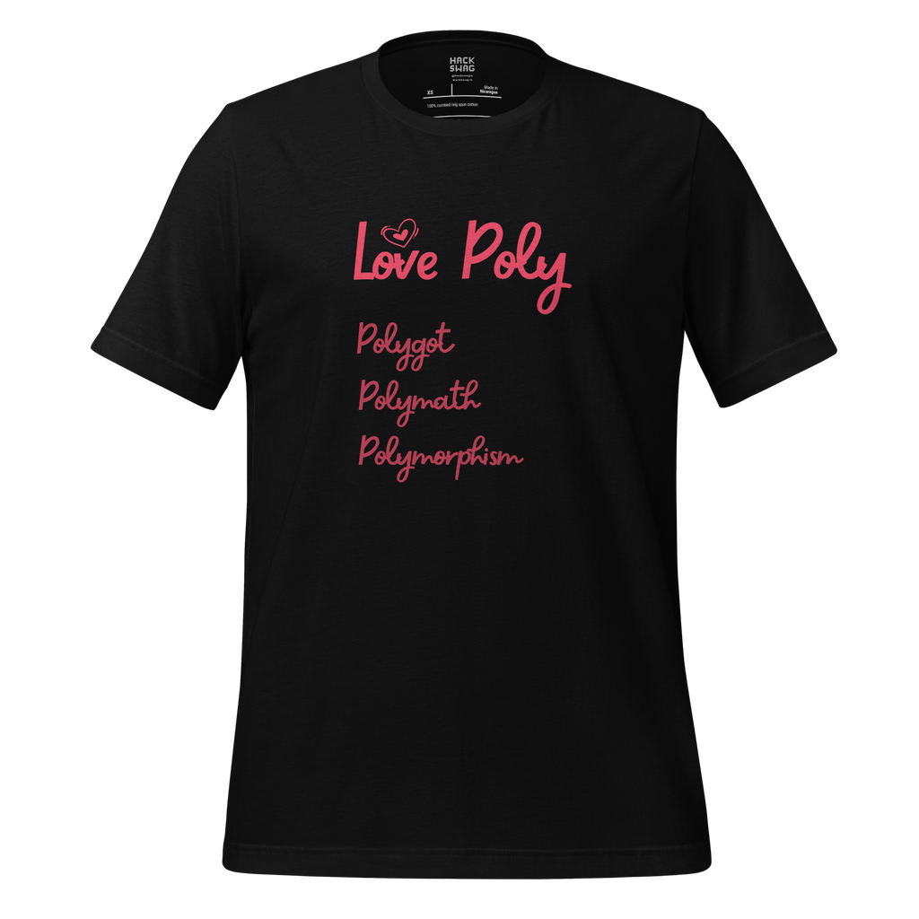 Love Poly Short Sleeve Unisex Tee