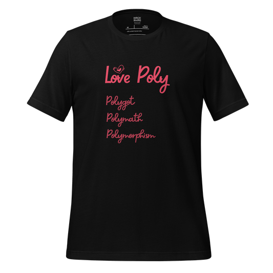 Love Poly Short Sleeve Unisex Tee
