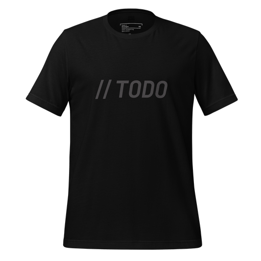 To Do Short Sleeve Unisex Tee