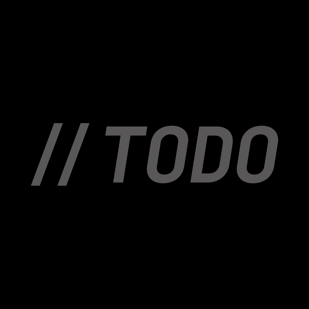 Text todo on black background
