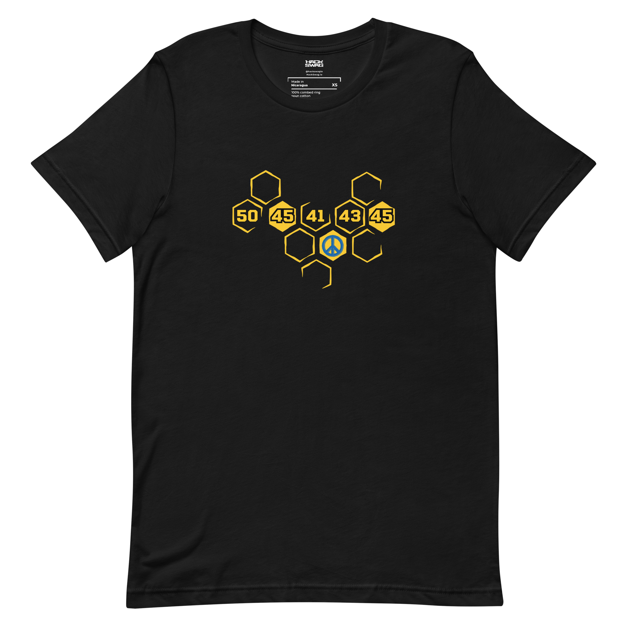 Hex Peace unisex developer t-shirt — Hack Swag